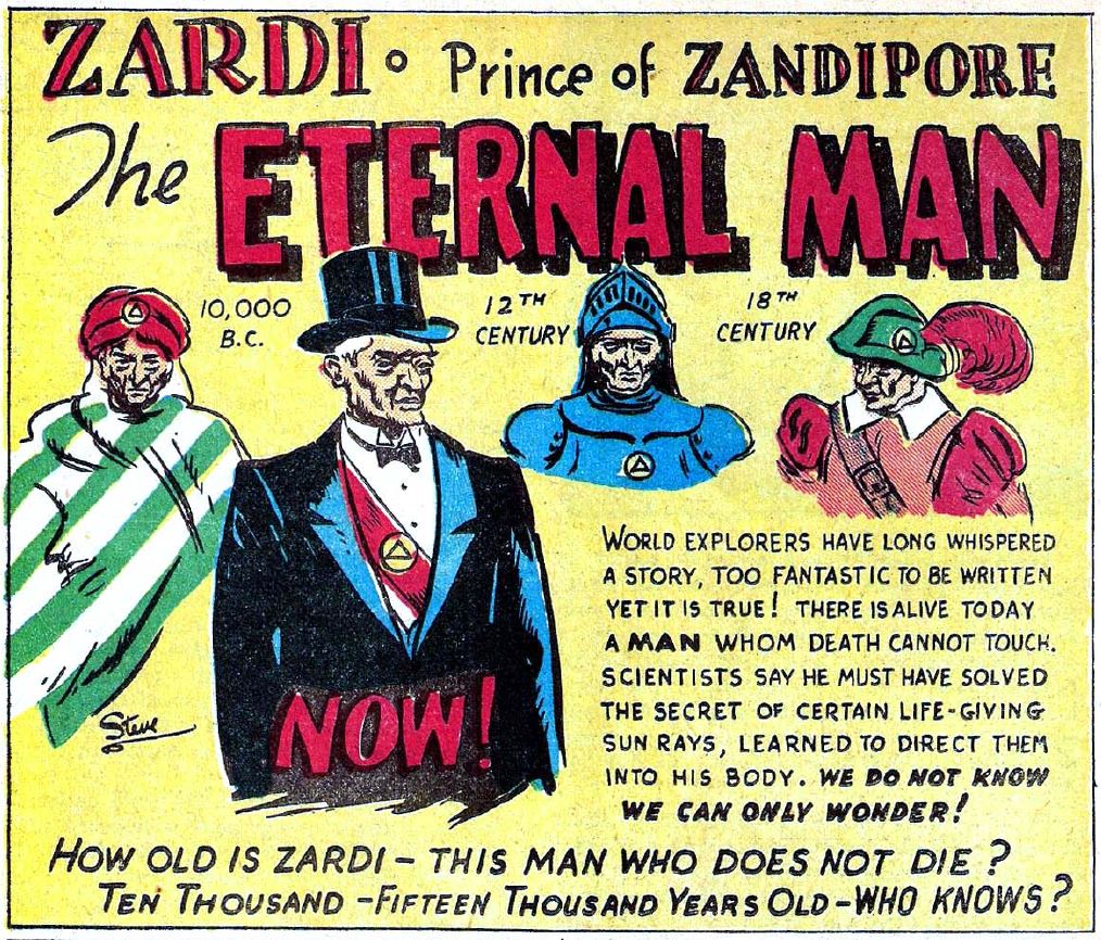 MINOR SUPER-HERO 052: ZARDI, THE ETERNAL MAN