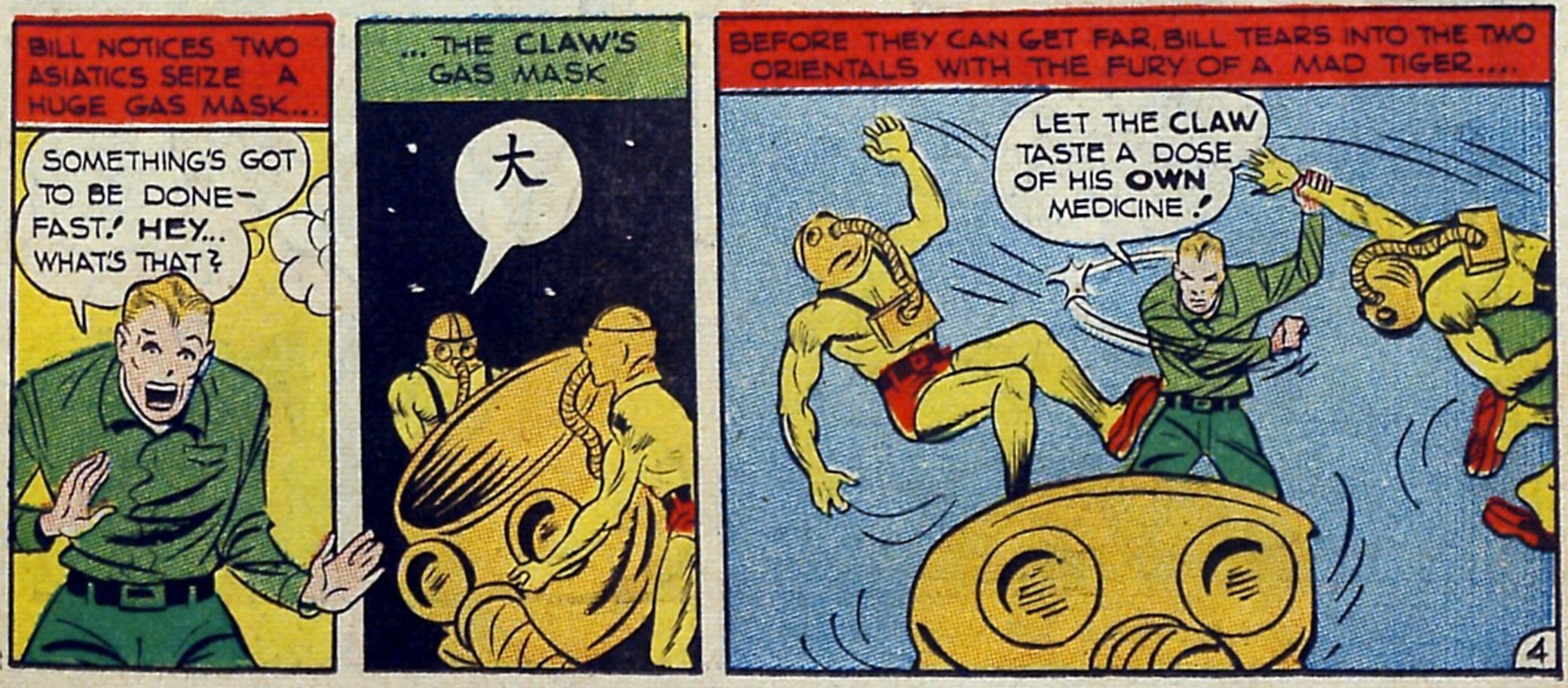 MINOR SUPER-VILLAIN 539 UPDATE: THE CLAW (post-Daredevil, 1941)