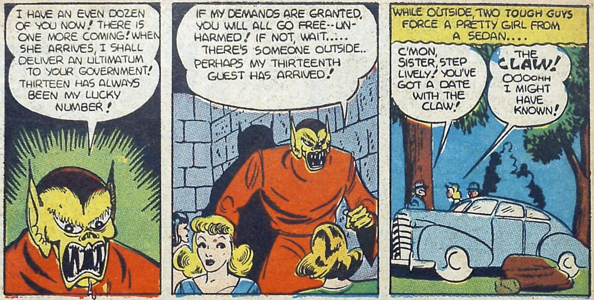 MINOR SUPER-VILLAIN 539 UPDATE: THE CLAW (vs. The Ghost, 1941)